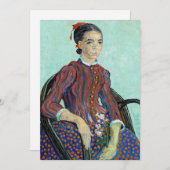 Invitation Vincent van Gogh - La Mousme (Devant / Derrière)