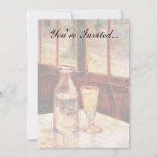 Invitation Vincent Van Gogh - La vie morte avec Absinthe