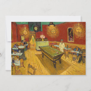 Invitation Vincent van Gogh - Le Café de nuit