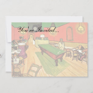 Invitation Vincent Van Gogh - Le Café De Nuit À Arles
