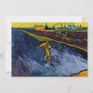 Invitation Vincent van Gogh - Le Semeur : Banlieue d'Arles
