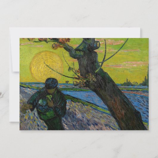 Invitation Vincent van Gogh - Le Sower (Devant)