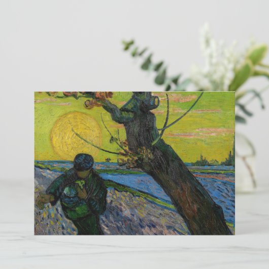 Invitation Vincent van Gogh - Le Sower (Debout devant)