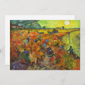 Invitation Vincent van Gogh - Le vignoble rouge (Devant / Derrière)