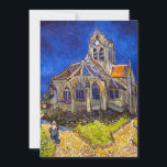 Invitation Vincent van Gogh - L'église d'Auvers<br><div class="desc">L'église d'Auvers / l'Eglise à Auvers-sur-oise par Vincent Van Gogh en 1890</div>