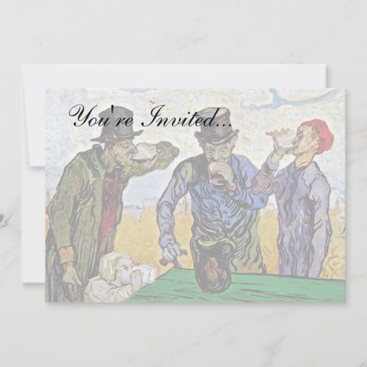 Invitation Vincent Van Gogh - Les Boveurs - Les Beaux-Arts (Devant)