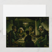 Invitation Vincent van Gogh - Les mangeurs de pommes de terre (Devant / Derrière)