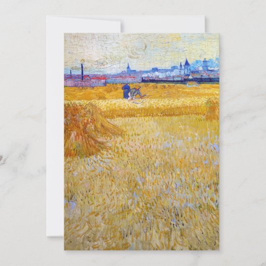Invitation Vincent van Gogh - Les Moissonneurs (Devant)
