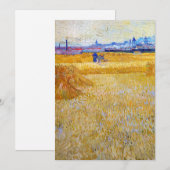 Invitation Vincent van Gogh - Les Moissonneurs (Devant / Derrière)