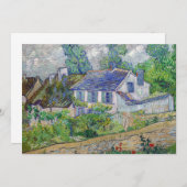 Invitation Vincent van Gogh - Maisons à Auvers (Devant / Derrière)