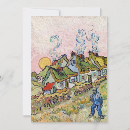 Invitation Vincent van Gogh - Maisons et figure (Devant)