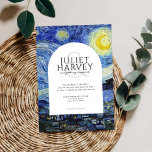 Invitation Vincent Van Gogh Mariage de nuit Starry<br><div class="desc">Vincent Van Gogh Faire-part de mariage de nuit Starry</div>