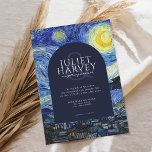 Invitation Vincent Van Gogh Mariage de nuit Starry<br><div class="desc">Vincent Van Gogh Faire-part de mariage de nuit Starry</div>
