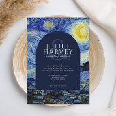 Invitation Vincent Van Gogh Mariage de nuit Starry