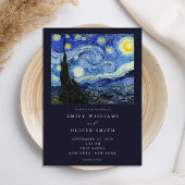 Invitation Vincent Van Gogh Mariage de nuit Starry
