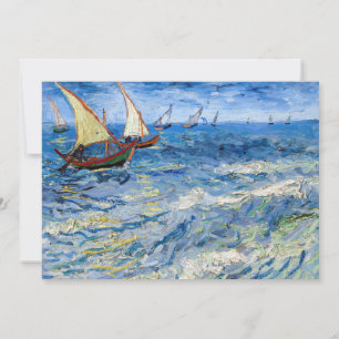 Invitation Vincent van Gogh - Marine près de Saintes-Maries