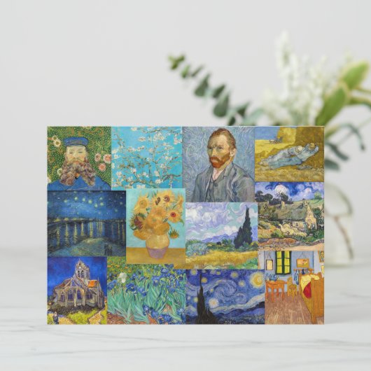Invitation Vincent Van Gogh - Masterpieces Patchwork (Debout devant)