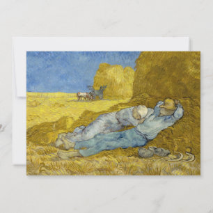 Invitation Vincent Van Gogh - Midi, repos après l'effort / La