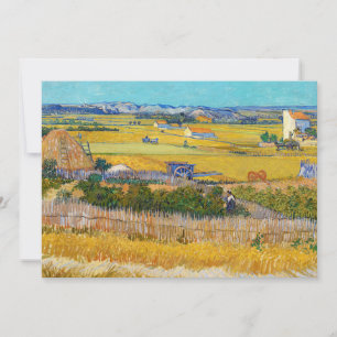 Invitation Vincent van Gogh - Moisson à La Crau