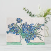 Invitation Vincent van Gogh - Nature morte : Vase avec iris (Debout devant)