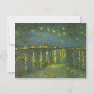 Invitation Vincent van Gogh - Nuit étoilée sur le Rhône