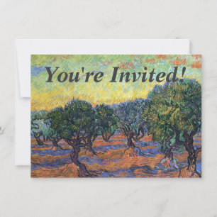 Invitation Vincent Van Gogh Olive Grove Impressionnisme Art