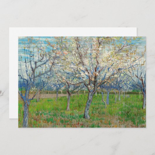 Invitation Vincent van Gogh - Orchard rose (Devant / Derrière)