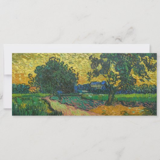 Invitation Vincent van Gogh - Paysage à Twilight (Devant)