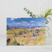 Invitation Vincent van Gogh - Pile de blé avec les lecteurs (Debout devant)
