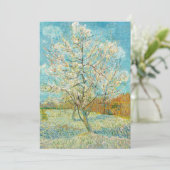 Invitation Vincent van Gogh - Poche rose en fleurs (Debout devant)