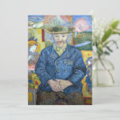 Invitation Vincent van Gogh - Portrait de Pere Tanguy (Debout devant)