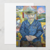 Invitation Vincent van Gogh - Portrait de Pere Tanguy (Devant / Derrière)