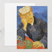 Invitation Vincent Van Gogh - Portrait du Docteur Paul Gachet (Devant / Derrière)