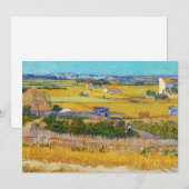 Invitation Vincent van Gogh - Récolte à La Crau (Devant / Derrière)