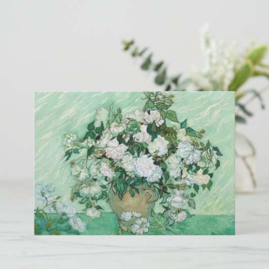 Invitation Vincent van Gogh - Rose (Debout devant)