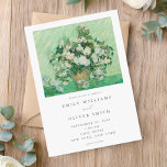 Invitation Vincent Van Gogh Rose Floral Mariage<br><div class="desc">Elégant faire-part de mariage moderne avec peinture d'art floral Rose Vincent Van Gogh</div>