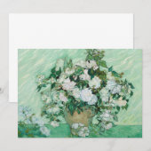 Invitation Vincent van Gogh - Roses (Devant / Derrière)