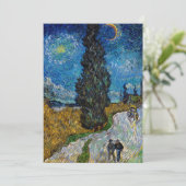 Invitation Vincent van Gogh - Route avec Cypress et Star (Debout devant)
