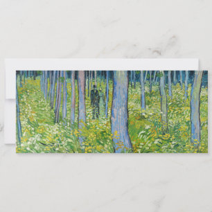 Invitation Vincent van Gogh - Sous-bois avec deux personnages
