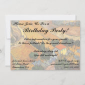 Invitation Vincent van Gogh - Vallée avec Plowman (Dos)