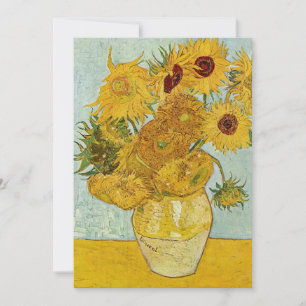 Invitation Vincent Van Gogh - Vase avec douze tournesols