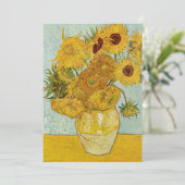 Invitation Vincent Van Gogh - Vase avec douze tournesols (Debout devant)