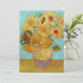 Invitation Vincent Van Gogh - Vase avec douze tournesols (Debout devant)