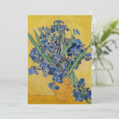 Invitation Vincent van Gogh - Vase avec iris (Debout devant)