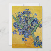 Invitation Vincent van Gogh - Vase avec Irises (Devant)