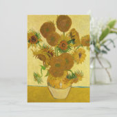 Invitation Vincent van Gogh - Vase avec quinze tournesols (Debout devant)