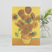 Invitation Vincent van Gogh - Vase avec quinze tournesols (Debout devant)