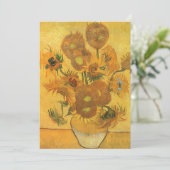 Invitation Vincent van Gogh - Vase avec quinze tournesols (Debout devant)