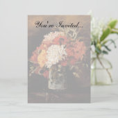 Invitation Vincent Van Gogh - Vase de fleurs avec oeillets -  (Debout devant)