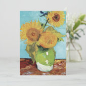 Invitation Vincent Van Gogh Vase Sunflowers Art (Debout devant)
